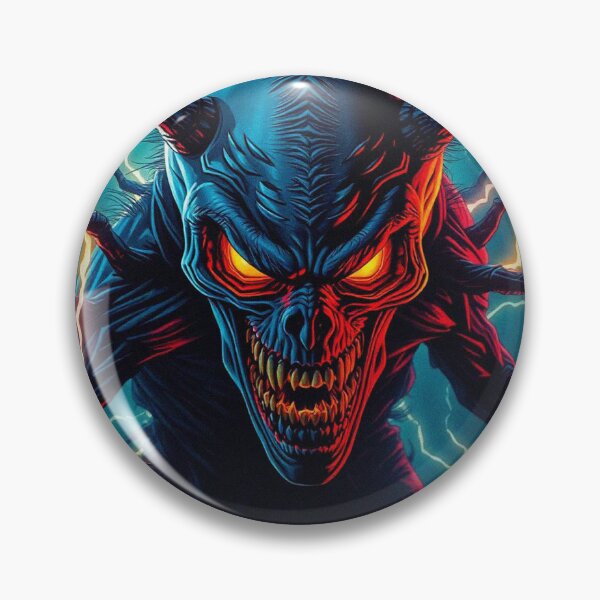 Item preview, Demonic evil creature cool heavy metal halloween artwork designed and sold by Vintage Designs +.