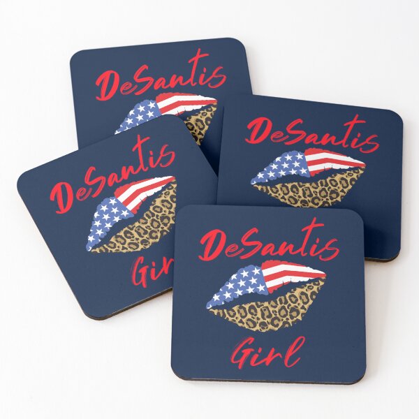 Item preview, DeSantis Girl, Florida Governor, USA Patriotic Leopard Lips designed and sold by silasrory.