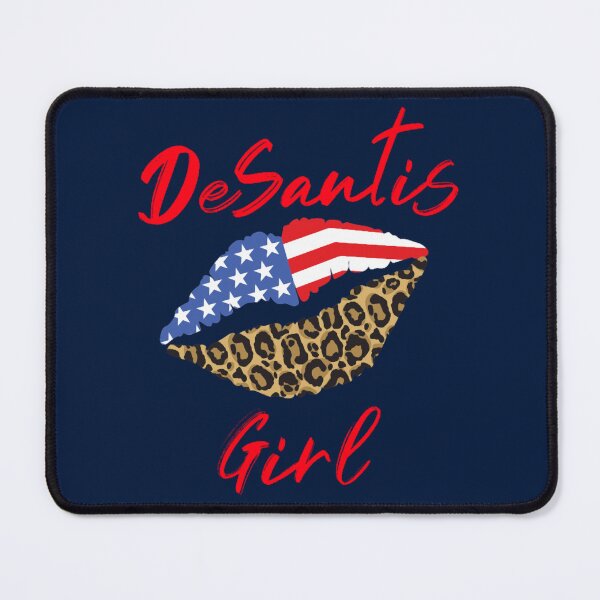 Item preview, DeSantis Girl, Florida Governor, USA Patriotic Leopard Lips designed and sold by silasrory.