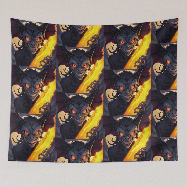 Item preview,  Demonic evil creature cool heavy metal halloween artwork designed and sold by Vintage Designs +.