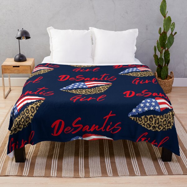 Item preview, DeSantis Girl, Florida Governor, USA Patriotic Leopard Lips designed and sold by silasrory.