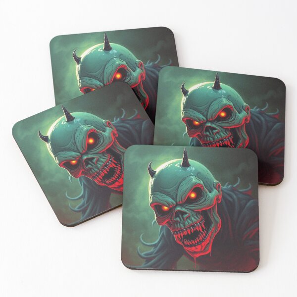 Item preview, Demonic evil creature cool heavy metal halloween artwork designed and sold by Vintage Designs +.