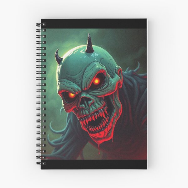 Item preview, Demonic evil creature cool heavy metal halloween artwork designed and sold by Vintage Designs +.