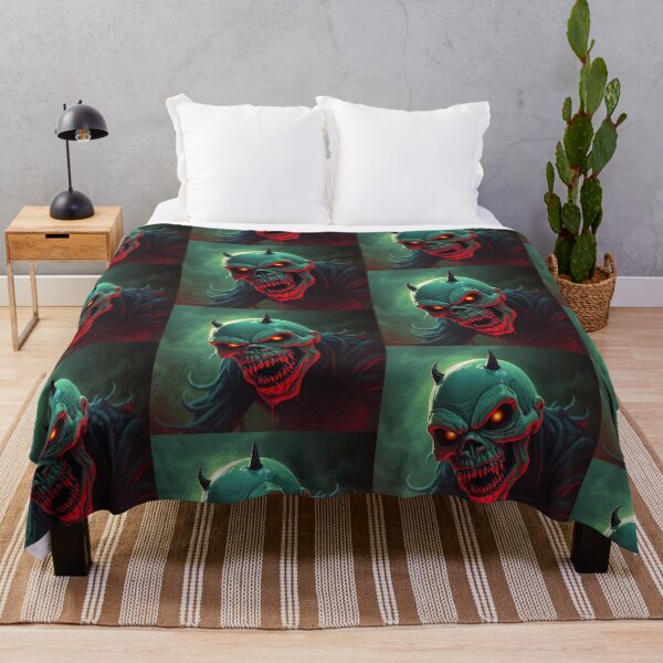 Item preview, Demonic evil creature cool heavy metal halloween artwork designed and sold by Vintage Designs +.