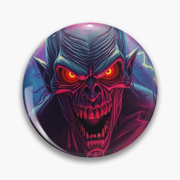 Item preview, Demonic evil creature cool heavy metal halloween artwork designed and sold by Vintage Designs +.