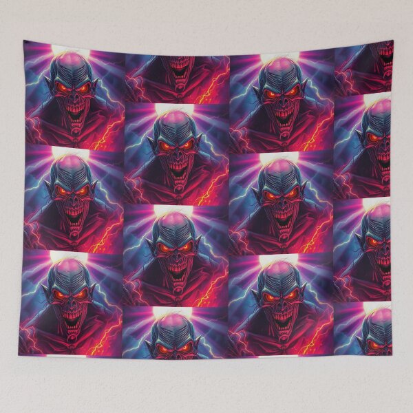Item preview, Demonic evil creature cool heavy metal halloween artwork designed and sold by Vintage Designs +.