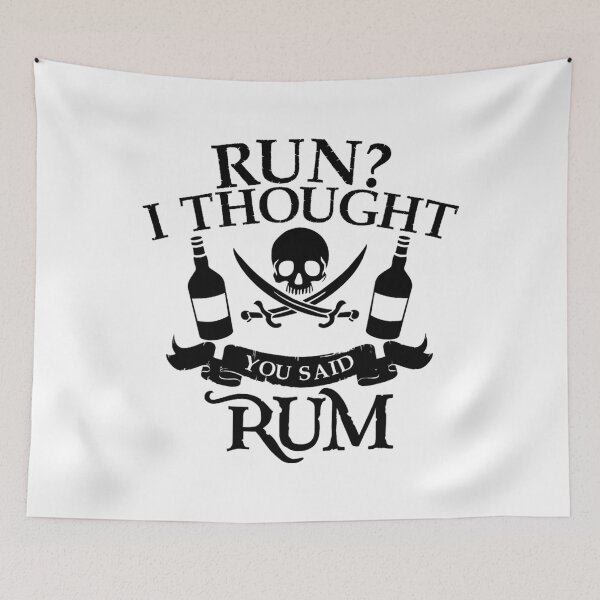 Item preview, Run I Thought You Said Rum 	  Cute Drunkard 	 Tee	 designed and sold by cagasrannaka.