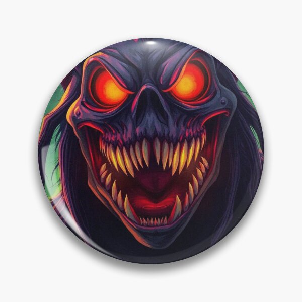 Item preview, Demonic evil creature cool heavy metal halloween artwork designed and sold by Vintage Designs +.
