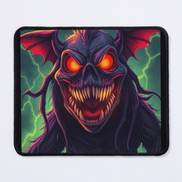 Item preview, Demonic evil creature cool heavy metal halloween artwork designed and sold by Vintage Designs +.