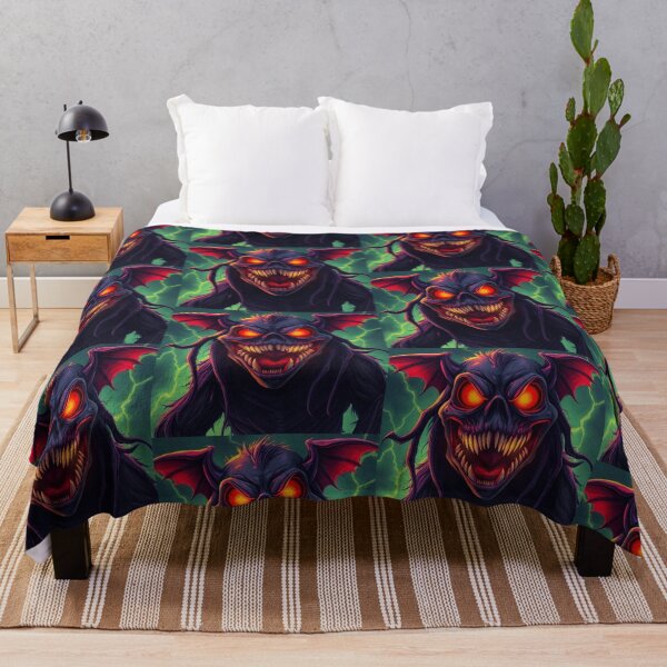 Item preview, Demonic evil creature cool heavy metal halloween artwork designed and sold by Vintage Designs +.