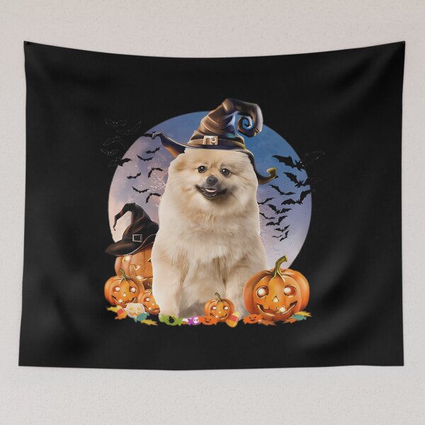 Item preview, Dog Halloween Keeshond Jack O Lantern Pumpkin Pullover 		 designed and sold by hilliealhawyt.