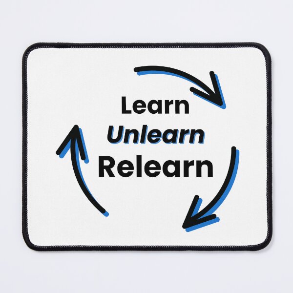 Item preview, Learn Unlearn Relearn – Business Growth Mindset Quote designed and sold by J0b4t.