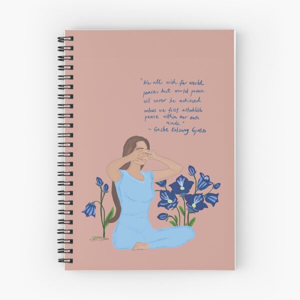 Item preview, World Peace Begins Within – Yoga Pose Inspirational Quote Art designed and sold by angelyara.