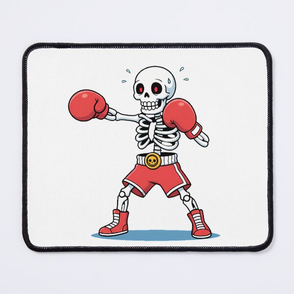 Item preview, Boxing Skeleton in Red Gloves | Funny Spooky Sports Cartoon Design designed and sold by hn79.