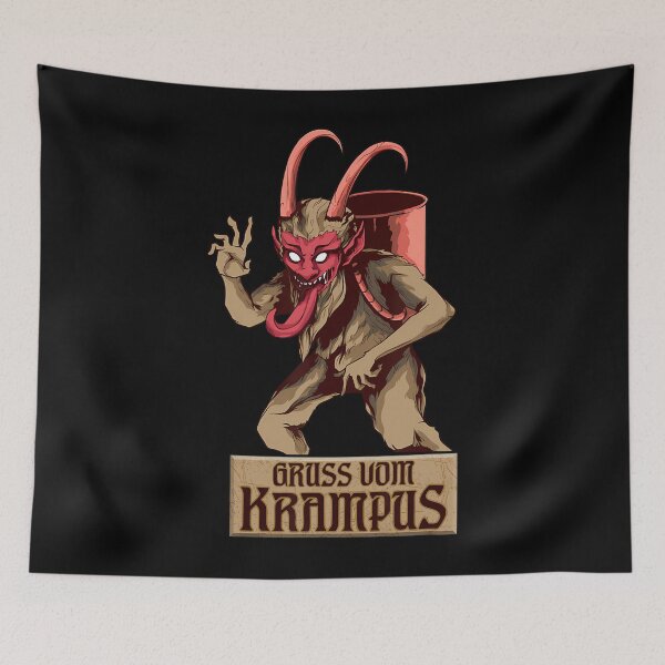 Item preview, Gruss Vom Krampus Evil Merry Krampus Christmas Demon 		 designed and sold by imolauzawaq.