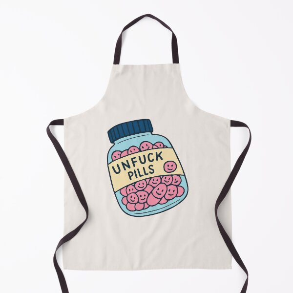 Item preview, Unfuck Pills Funny Blue Bottle designed and sold by Paper Hearteu.