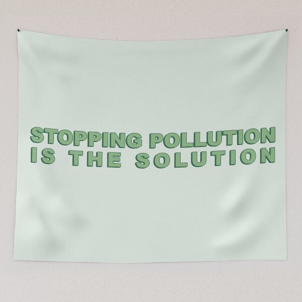 Item preview, Stopping pollution is the solution designed and sold by kassiopeiia.