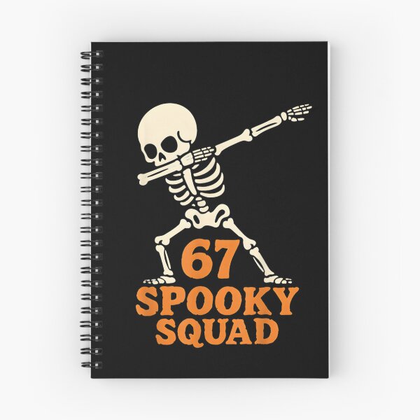 Item preview, 67 Halloween Meme Dabbing Skeleton Six Seven Spooky Squad T-Shirt designed and sold by HarinDonreka.