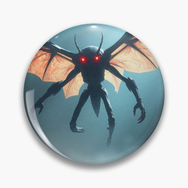 Item preview, The Mothman cryptid painting designed and sold by Vintage Designs +.