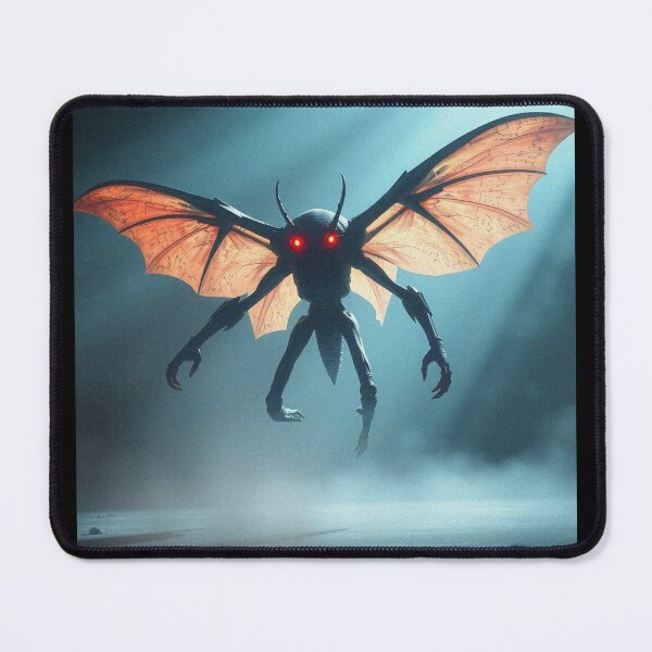 Item preview, The Mothman cryptid painting designed and sold by Vintage Designs +.