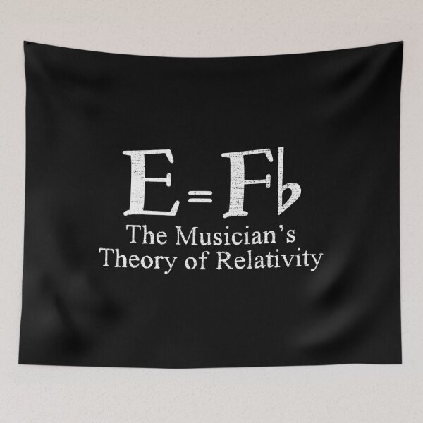 Item preview, Funny Musician's E Equals F Flat Theory Of Relativity Joke 		 designed and sold by vereliazizliu.