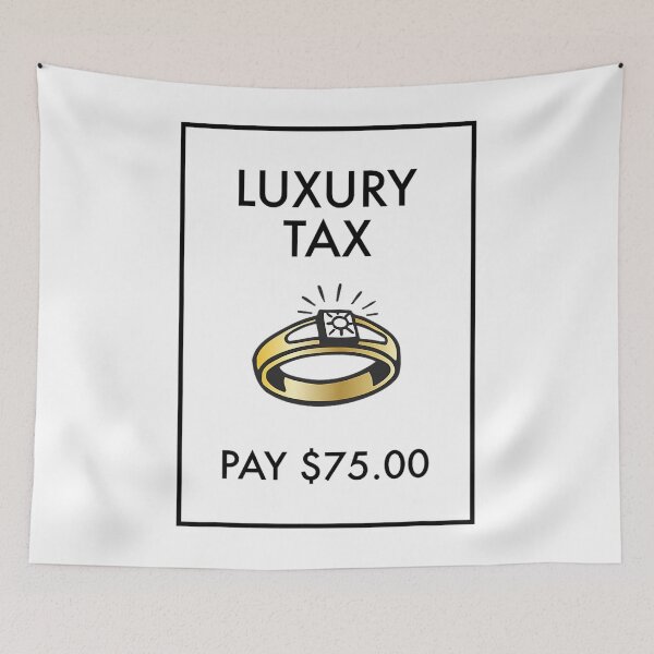 Item preview, Monopoly Board Game Luxury Tax Pay $75 Classic 		 designed and sold by lkhirwbrm.