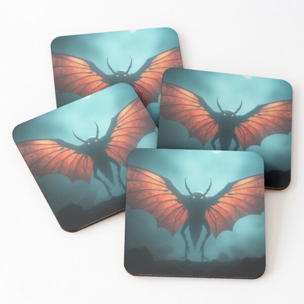 Item preview, e Mothman cryptid painting designed and sold by Vintage Designs +.