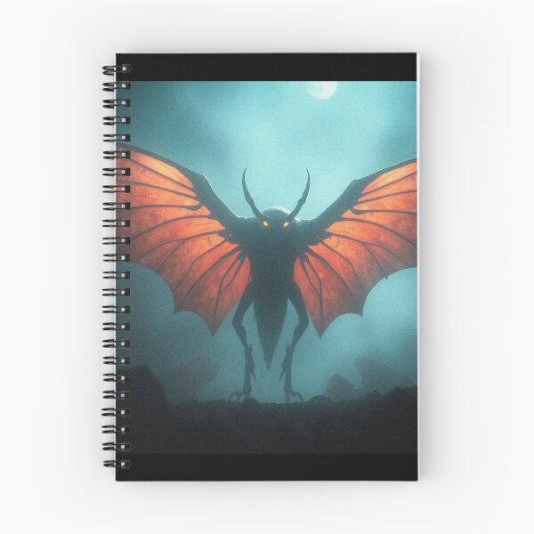Item preview, e Mothman cryptid painting designed and sold by Vintage Designs +.