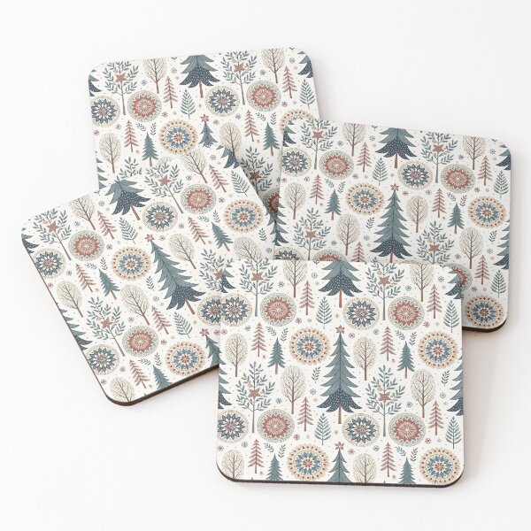 Item preview, Pine Trees & Rosettes designed and sold by Shuga-Design.