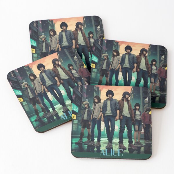 Item preview, Alice in Borderland Cast Group T-Shirt – Anime Survival Game Art | Ryōhei Arisu & Team | Cyberpunk Streetwear for Fans designed and sold by SassyArtist9006.