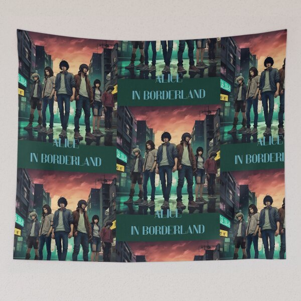 Item preview, Alice in Borderland Cast Group T-Shirt – Anime Survival Game Art | Ryōhei Arisu & Team | Cyberpunk Streetwear for Fans designed and sold by SassyArtist9006.