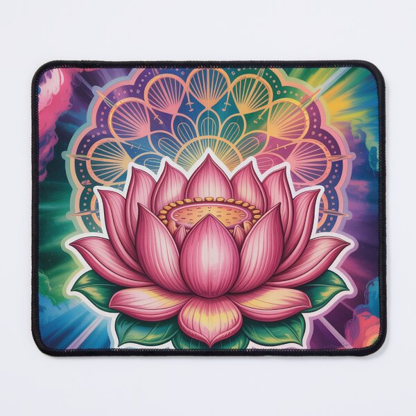 Item preview, Мandala with a luminous lotus blossom. designed and sold by Lilashakti ⭐️ ⭐️ ⭐️ ⭐️ ⭐️.