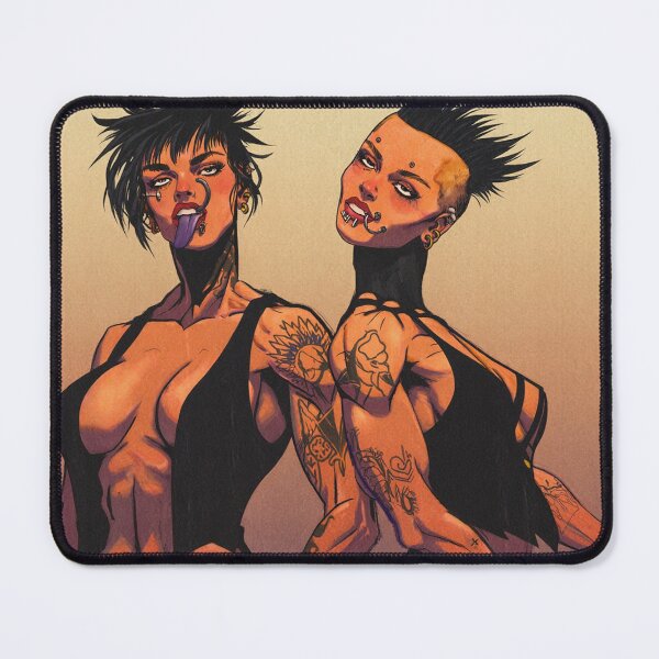 Item preview, Post apocalyptic punk girls illustration art designed and sold by Vintage Designs +.