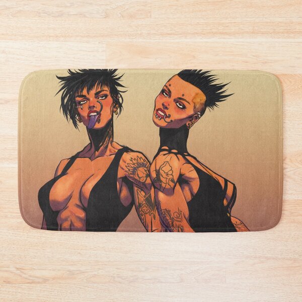 Item preview, Post apocalyptic punk girls illustration art designed and sold by Vintage Designs +.