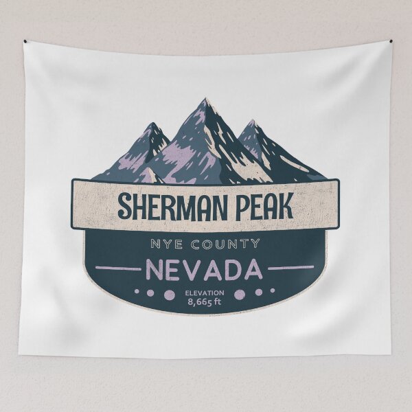Item preview, Sherman Peak, Nye County, Nevada, Mountain Design designed and sold by Wanderful-roads.