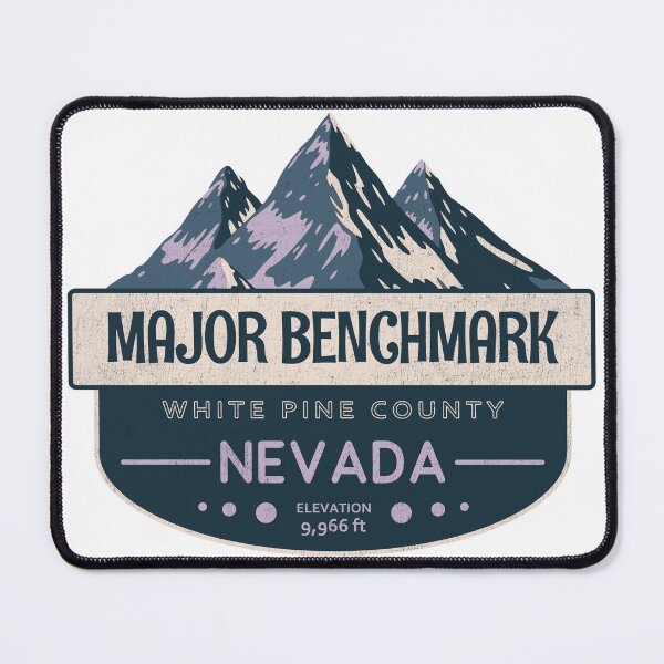 Item preview, Major Benchmark, White Pine County, Nevada, Mountain Design designed and sold by Wanderful-roads.