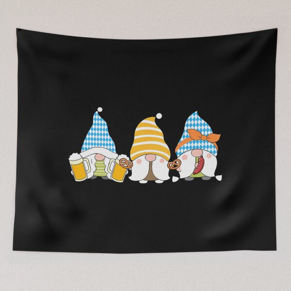 Item preview, Gnomes Eating Oktoberfest Prfetzel Sausage Bratwurst German 		 designed and sold by lobbestutalak.