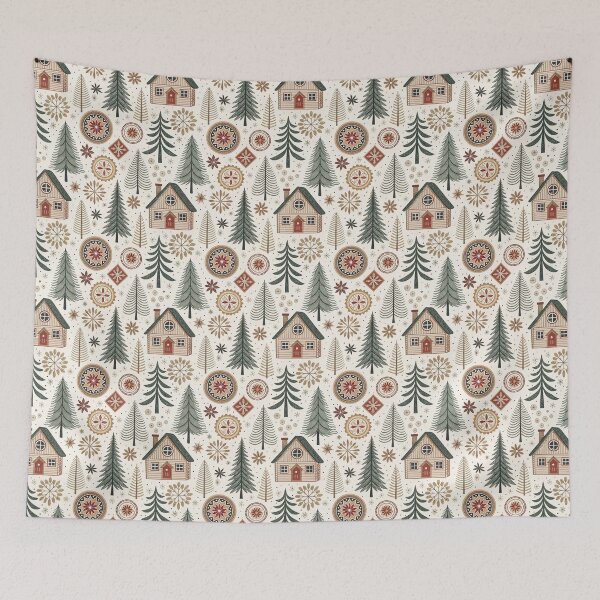 Item preview, Cottage & Pine Scene designed and sold by Shuga-Design.
