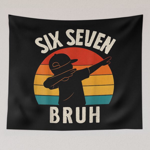 Item preview, 6 7 Meme Numbers Dabbing Six Seven Bruh Funny Boys Kids T-Shirt designed and sold by LakenDraphil.