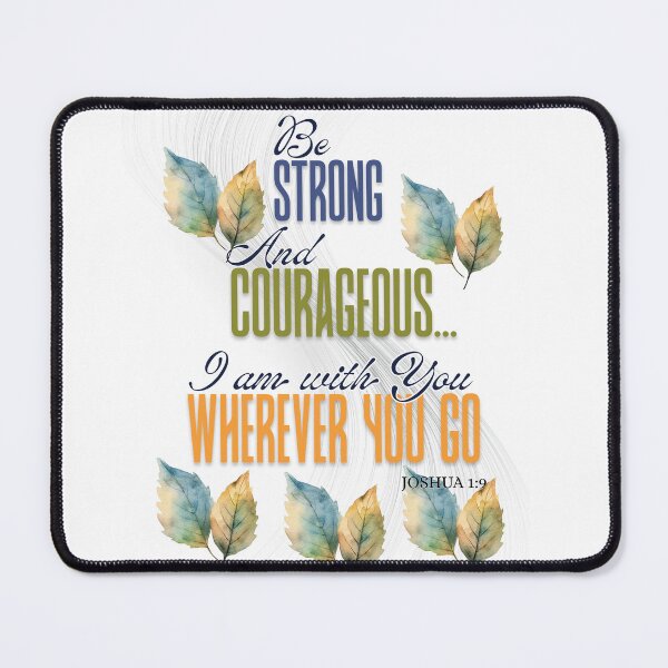 Item preview, Be Strong and Courageous – Joshua 1:9 Bible Verse designed and sold by Ausra789.