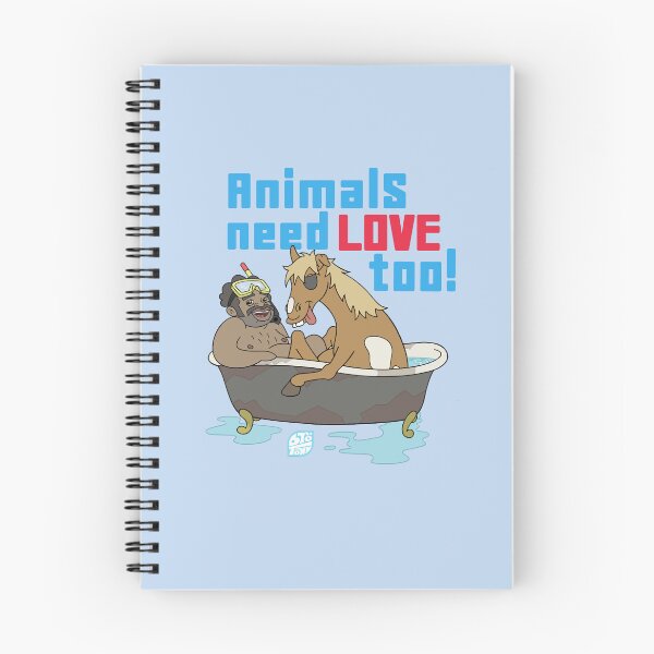 Item preview, Animals Need Love Too! (with text) designed and sold by The bro'Town Shop.