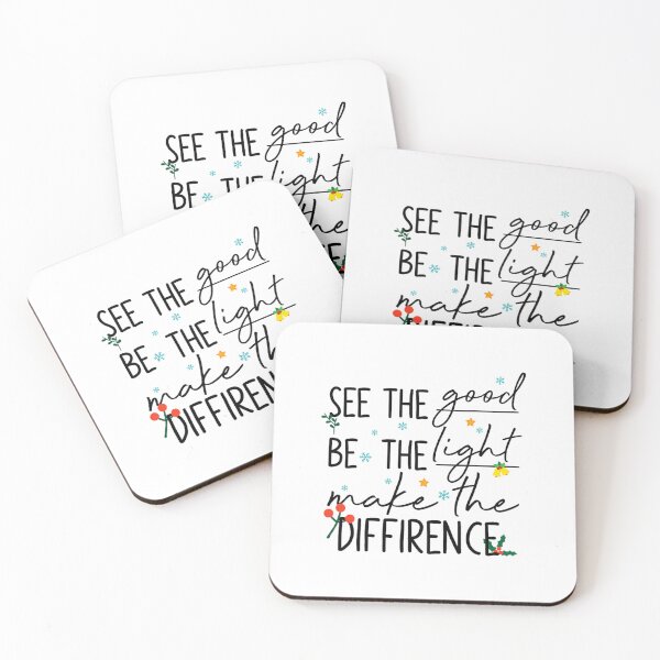 Item preview, See Good Be Light Make Difference Inspirational Xmas Quote 		 designed and sold by cagasrannaka.