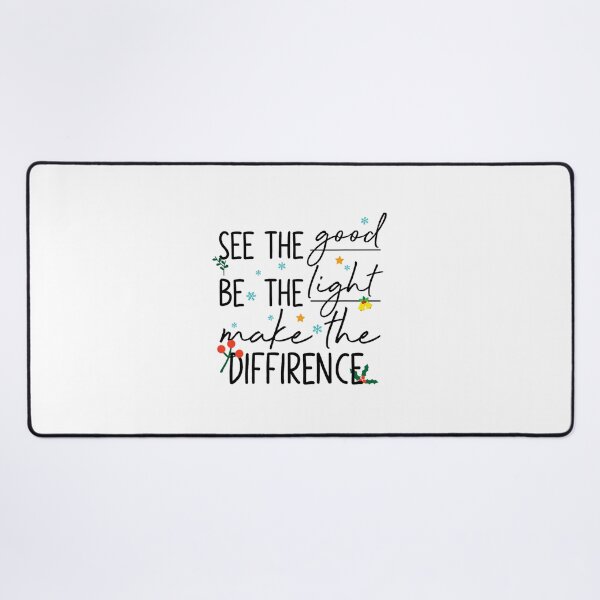 Item preview, See Good Be Light Make Difference Inspirational Xmas Quote 		 designed and sold by cagasrannaka.