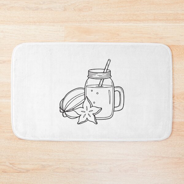 Item preview, A starfruit beside a glass of fruit juice designed and sold by rasagamastore.