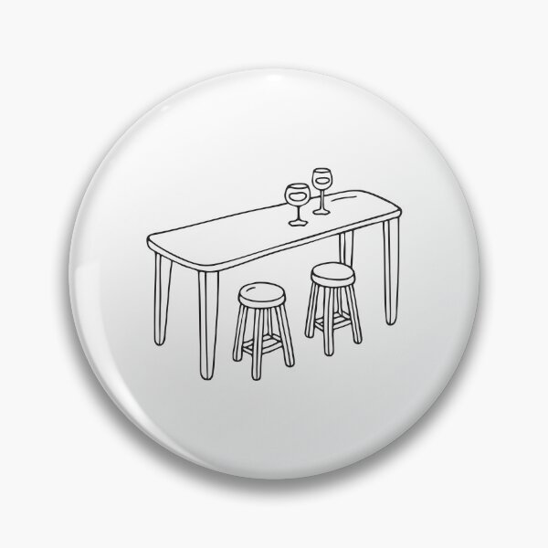 Item preview, Stools placed beside a wooden kitchen bar with glass on it designed and sold by rasagamastore.