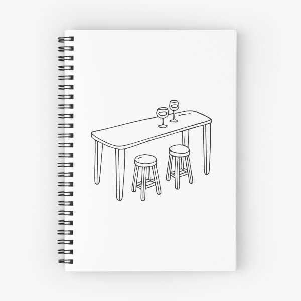 Item preview, Stools placed beside a wooden kitchen bar with glass on it designed and sold by rasagamastore.