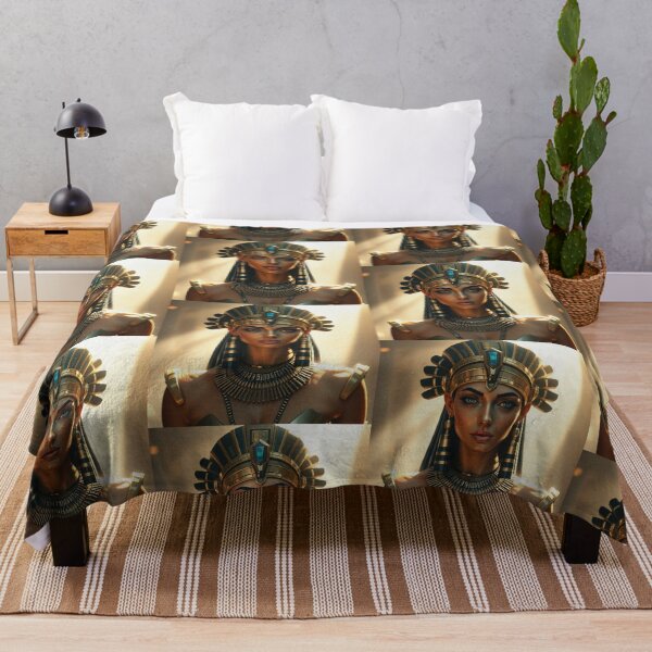 Item preview, Queen of the Nile cool ancient Egyptian inspired portrait art designed and sold by Vintage Designs +.