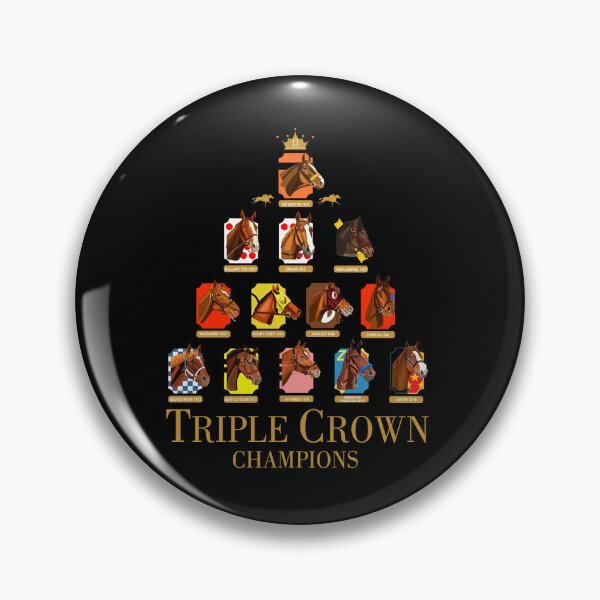 Item preview, Triple Crown Champions Horses | Retro Racing Legend Tribute Poster PNG designed and sold by Joiwns45.