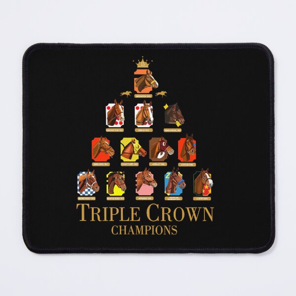 Item preview, Triple Crown Champions Horses | Retro Racing Legend Tribute Poster PNG designed and sold by Joiwns45.
