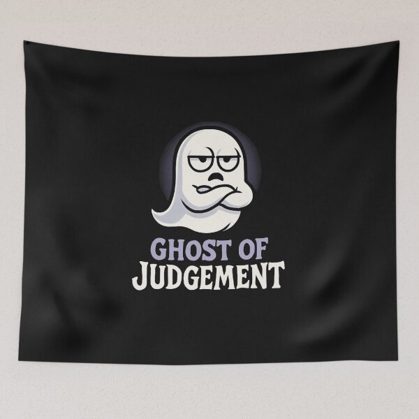 Item preview, Ghost of Judgement - Sassy Halloween Spooky Cute Disapproval Tee designed and sold by GeniePixel.